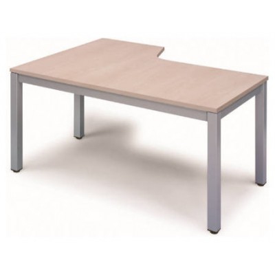 MESA DE OFICINA SERIE EXECUTIVE FORMA L DERECHA 180X120 GRIS / HAYA ROCADA 2052AD01 (Espera 4 dias) en Huesoi