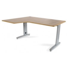 MESA DE OFICINA SERIE METAL FORMA L IZQUIERDA 160X120 GRIS / ROBLE ROCADA 2053AC08 (Espera 4 dias) en Huesoi