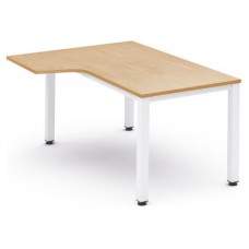 MESA DE OFICINA SERIE EXECUTIVE FORMA L IZQUIERDA 160X120 BLANCO/HAYA ROCADA 2053AM01 (Espera 4 dias) en Huesoi