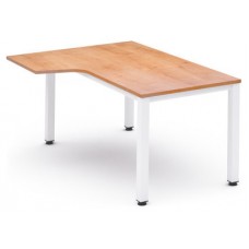 MESA DE OFICINA SERIE EXECUTIVE FORMA L IZQUIERDA 160X120 BLANCO/ROBLE ROCADA 2053AM08 (Espera 4 dias) en Huesoi