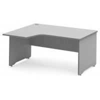 MESA DE OFICINA SERIE WORK CON FORMA DE L IZQUIERDA 180X120 GRIS / GRIS ROCADA 2054AN02V24 (Espera 4 dias) en Huesoi