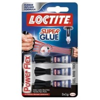 ADHESIVO INSTANTANEO SUPER GLUE-3X1GR. MONODOSIS POWER GEL LOCTITE 2640066 (MIN12) (Espera 4 dias) en Huesoi