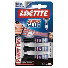 ADHESIVO INSTANTANEO SUPER GLUE-3X1GR. MONODOSIS POWER GEL LOCTITE 2640066 (MIN12) (Espera 4 dias) en Huesoi