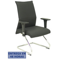 PIQUERAS Y CRESPO Sillon Albacete confidente patin piel negro en Huesoi