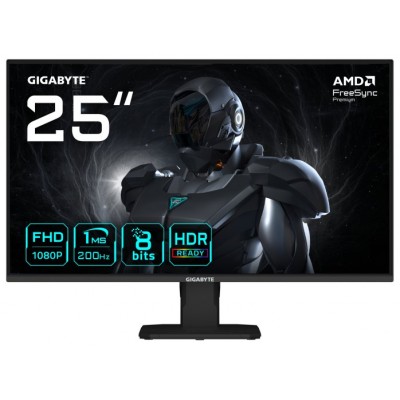 GIGABYTE GS25F2 Monitor Gaming 25" FHD - 1920 x 1080, 200Hz, 1ms, 300 cd/m², Display HDR 10, HDMI 2.0, DisplayPort 1.4 (Espera 4 dias) en Huesoi