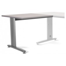 ALA PARA MESA DE OFICINA SERIE METAL 100X60 GRIS / GRIS ROCADA 2102AC02 (Espera 4 dias) en Huesoi