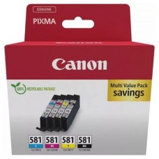 CANON Pack 4 Cartuchos C/M/Y/BK CLI581 Pixma TR8550 TS6250 TS8250 TS9150 TS9550 Multi ECOPACK en Huesoi