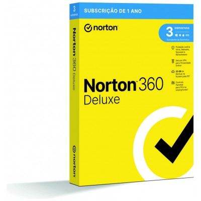NORTON 360 DELUXE 25GB 1 USER 3 DEVICE 1 YEAR en Huesoi
