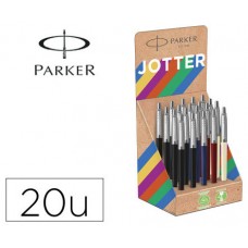EXPOSITOR 20 UDS JOTTER ORIGINALS RECICLADOS - COLORES CLÁSICOS PARKER 2190110 (Espera 4 dias) en Huesoi