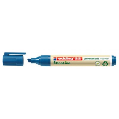 MARCADOR PERMANENTE EDDING ECOLINE 22 COLOR AZUL EDDING 22-003 (MIN10) (Espera 4 dias) en Huesoi