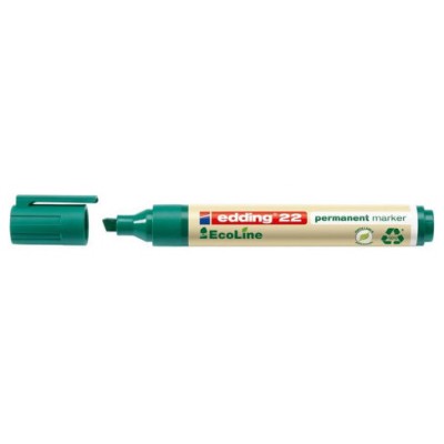 MARCADOR PERMANENTE EDDING ECOLINE 22 COLOR VERDE EDDING 22-004 (MIN10) (Espera 4 dias) en Huesoi