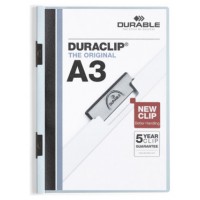 DOSSIER CON CLIP 60 H A3 AZUL DURABLE 2218-06 (MIN25) (Espera 4 dias) en Huesoi