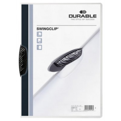 DOSSIER CON CLIP SWINGCLIP 30 H A4 NEGRO DURABLE 2260-01 (MIN25) (Espera 4 dias) en Huesoi