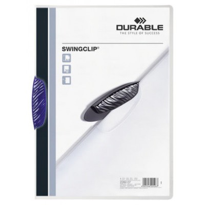 DOSSIER CON CLIP SWINGCLIP 30 H A4 AZUL DURABLE 2260-07 (MIN25) (Espera 4 dias) en Huesoi