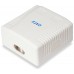 ROSETA DE SUPERFICIE CATEGORIA 6 2 HEMBRAS RJ45 COLOR en Huesoi