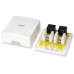 ROSETA DE SUPERFICIE CATEGORIA 6 2 HEMBRAS RJ45 COLOR en Huesoi