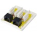 ROSETA DE SUPERFICIE CATEGORIA 6 2 HEMBRAS RJ45 COLOR en Huesoi