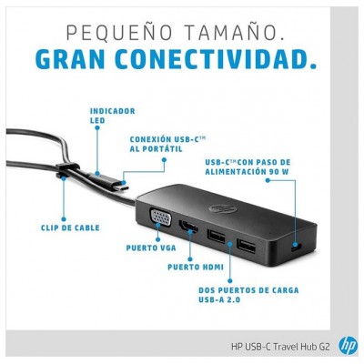 HPA-HUB USB-C TRAVEL G2 en Huesoi