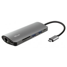DOCKING USB-C TRUST DALYS ALUMINIUM 23775 1xHDMI 1x1Gb en Huesoi