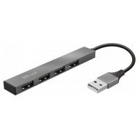 HUB USB 2.0 TRUST HALYX ALUMINIUM A 4xUSB-A 2.0 DISENO en Huesoi