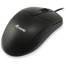 MOUSE EQUIP LIFE 3 BOTONES OPTICO USB NEGRO 1000DPI en Huesoi