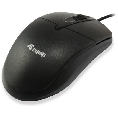 MOUSE EQUIP LIFE 3 BOTONES OPTICO USB NEGRO 1000DPI en Huesoi
