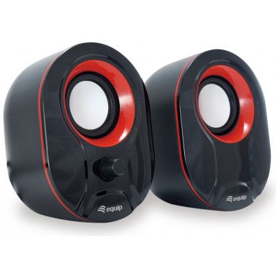 ALTAVOCES 2.0 EQUIP LIFE 6W RMS COLOR NEGRO Y ROJO en Huesoi