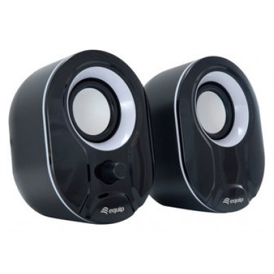 ALTAVOCES 2.0 EQUIP LIFE 6W RMS COLOR NEGRO Y BLANCO en Huesoi