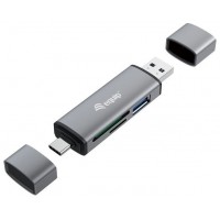 CARD READER EXTERNO EQUIP USB 3.0 DOBLE CONEXION USB & en Huesoi