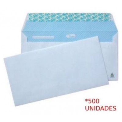 CAJA 500 SOBRES AMERICANO (115X225) OFFSET BLANCO 90 GRS. OPENSAM AUTOADHESIVO CON TIRA DE SILICONA SAM 247684 (Espera 4 dias) en Huesoi