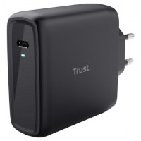 CARGADOR PARED/VIAJE USB-C 100W MAXO NEGRO TRUST (Espera 4 dias) en Huesoi