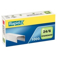 CAJA DE 1000 GRAPAS TIPO 22/6 - 24/6 GALVANIZADAS PARA GRAPADORAS DE SOBREMESA/OFICINA RAPID 24855600 (Espera 4 dias) en Huesoi