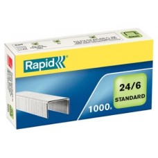 CAJA DE 1000 GRAPAS TIPO 22/6 - 24/6 GALVANIZADAS PARA GRAPADORAS DE SOBREMESA/OFICINA RAPID 24855600 (Espera 4 dias) en Huesoi