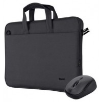 PACK MALETIN Y MOUSE TRUST BOLOGNA 24988 NEGRO en Huesoi