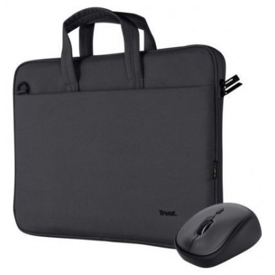 PACK MALETIN Y MOUSE TRUST BOLOGNA 24988 NEGRO en Huesoi
