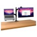 SOPORTE MESA 2 PANTALLAS PORTATIL/MONITOR MARA NEGRO TRUST (Espera 4 dias) en Huesoi