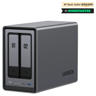 Ugreen NASync DXP2800 NAS System 2-Bay Compacto Intel&reg; N N100 8 GB DDR5 0 TB UGOS Pro Negro (Espera 4 dias) en Huesoi