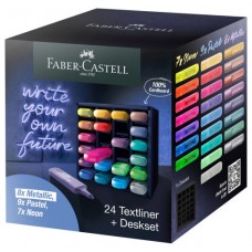 Faber-Castell 254602 marcador 24 pieza(s) Punta de cincel Multicolor (Espera 4 dias) en Huesoi