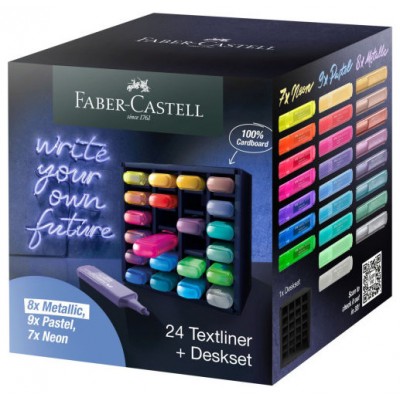 Faber-Castell 254602 marcador 24 pieza(s) Punta de cincel Multicolor (Espera 4 dias) en Huesoi