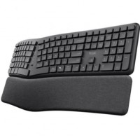 TECLADO TRUST KEYRA ERGO MULTI BK en Huesoi