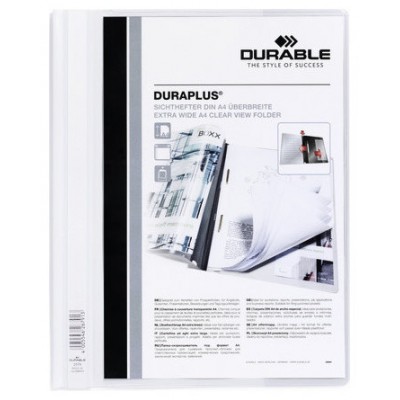 DOSSIER FASTENER DURAPLUS A4 PVC BLANCO DURABLE 2579-02 (MIN25) (Espera 4 dias) en Huesoi