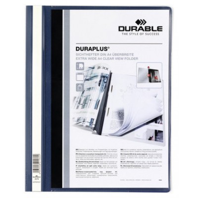 DOSSIER FASTENER DURAPLUS A4 PVC AZUL OSCURO DURABLE 2579-07 (MIN25) (Espera 4 dias) en Huesoi