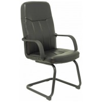 PIQUERAS Y CRESPO FOROL Sillon Villa confidente patin similpiel negro en Huesoi