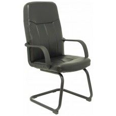 PIQUERAS Y CRESPO FOROL Sillon Villa confidente patin similpiel negro en Huesoi