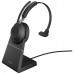 JABRA Evolve2 65 - MS Mono Auricular Bluetooth con Stand de carga en Huesoi