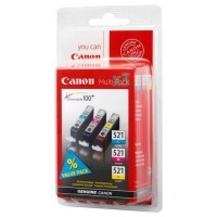 Canon CARTUCHO RAINBOW PACK CLI-521/C/M/Y Pixma MP 620/630/980 IP/4600 en Huesoi