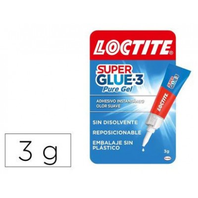 LOCTITE SUPERGLUE-3 GEL REPOSICIONABLE BL 3 GR LOCTITE 2943113 (Espera 4 dias) en Huesoi
