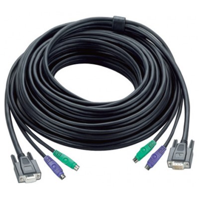 Aten 30ft PS/2 cable para video, teclado y ratón (kvm) Negro 10 m (Espera 4 dias) en Huesoi