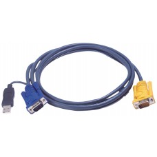 Aten 2L5202UP cable para video, teclado y ratón (kvm) Negro 1,8 m (Espera 4 dias) en Huesoi