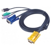 Aten 2L5302UP cable para video, teclado y ratón (kvm) Negro 1,8 m (Espera 4 dias) en Huesoi
